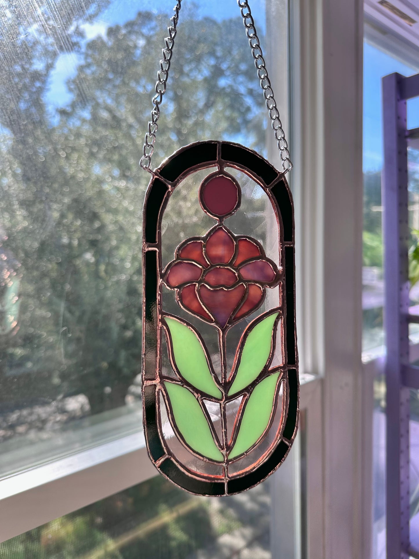 Purple Bloom Suncatcher