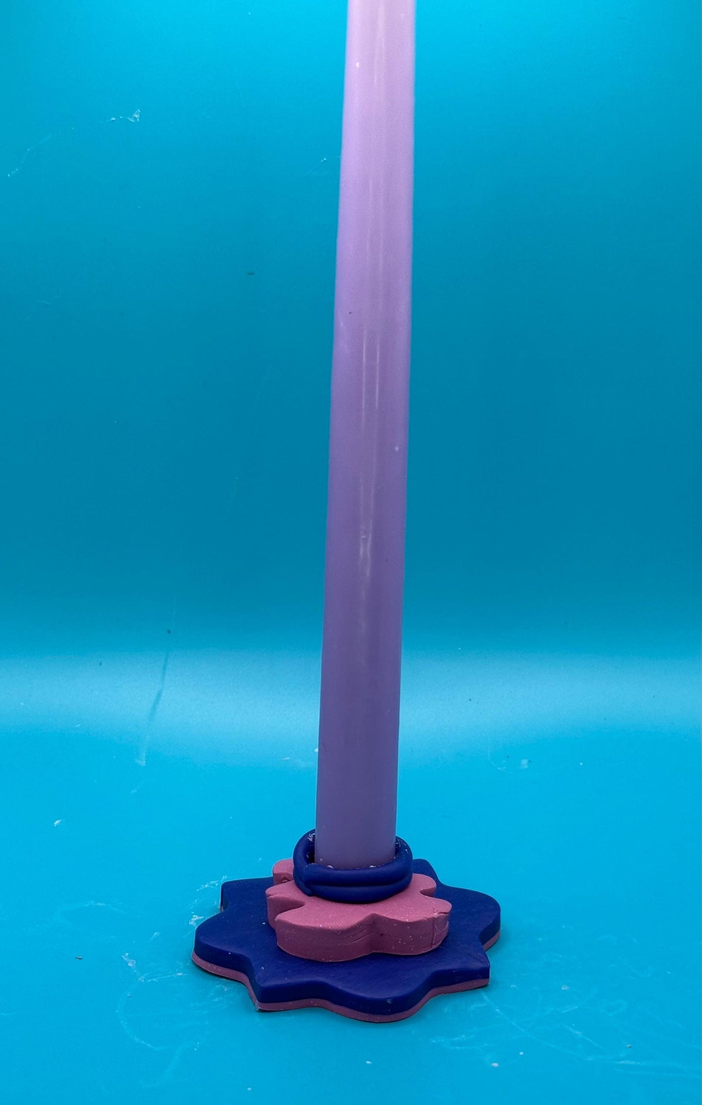 Clay Monstera Candlestick Holder (includes candle)