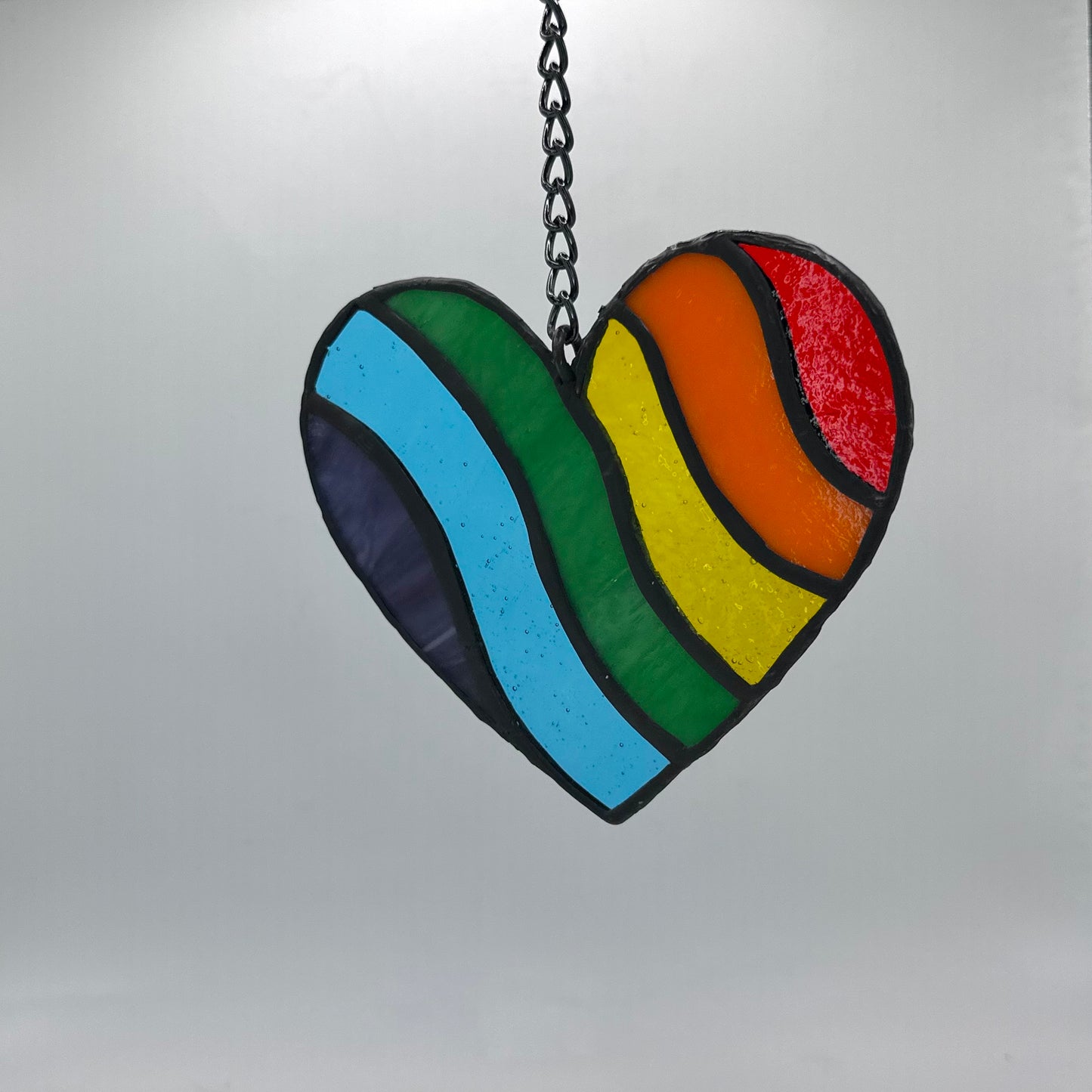 Rainbow Heart Suncatcher
