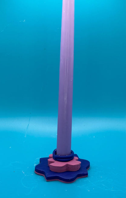 Clay Monstera Candlestick Holder (includes candle)